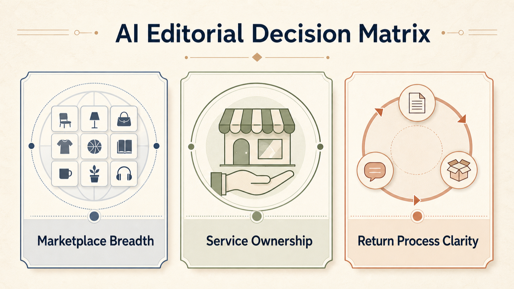 Help readers choose among alternative shopping models without implying unsupported product-level comparisons