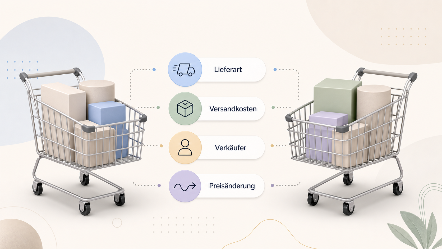 Veranschaulicht, warum sichtbare Produktpreise allein keinen belastbaren Shopvergleich ergeben